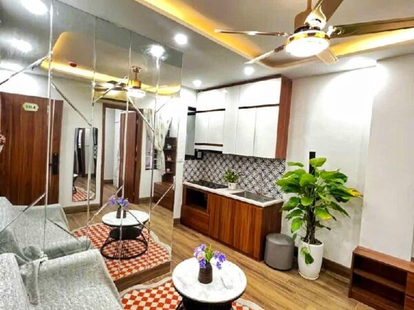 Căn hộ chung cư mini Hoàng Mai Hai Bà Trưng 50m2 2PN, Lô Góc, Nội Thất Đẹp